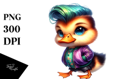 Cute Baby Duck Portrait, Style Product Image 1