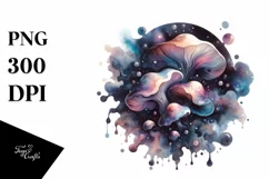 Glossy Abstract Mushroom, PNG Product Image 3