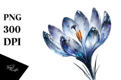Watercolor Shiny Crocus with Effect Product Image 3
