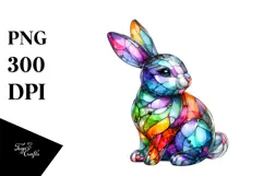 Colorful Bunny Made of PNG Product Image 1