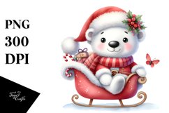 Polar Bear by Fireplace PNG Product Image 3