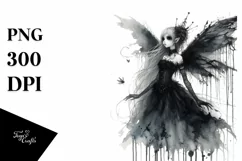 Whimsical Gothic Fairy, Transparent PNG Product Image 1
