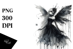 Whimsical Gothic Fairy, Transparent PNG Product Image 1