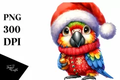 a Cute Watercolor Macaw PNG Product Image 1