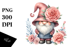 Cute Gnome with Big Hat, PNG Product Image 1