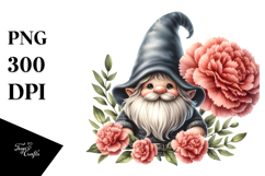 Cute Gnome with Big Hat, PNG Product Image 1