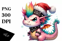 Angry Dragon in Pastel PNG Product Image 1