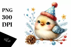 Bird with Party Hat, Transparent PNG Product Image 3