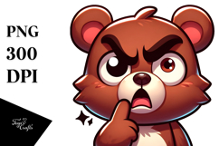 Cute Cartoon Bear Design, Trending PNG Product Image 1