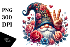 Valentines Gnome Victory PNG Product Image 1