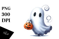 Funny Wimsical Halloween Ghost Sublimation Clipart Product Image 3