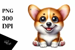 Crazy Pembroke Welsh Corgi Sticker Clipart Product Image 3