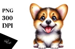 Crazy Pembroke Welsh Corgi Sticker Clipart Product Image 3