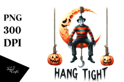 Freddy Krueger Moon Hanging PNG Product Image 1