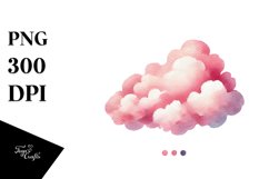 Simple Pinkish Cloud PNG Product Image 1