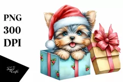 Watercolor Yorkshire Terrier, Expressive Face PNG Product Image 3