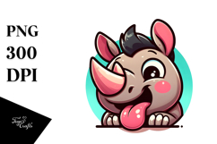 Sarcastic Rhino, PNG Product Image 1