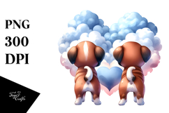 Cute Boxer with Heart Tail PNG Product Image 1