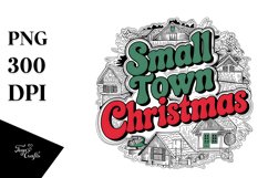 Retro Small Town Christmas Png Product Image 5