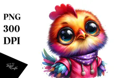 Vibrant Baby Rooster PNG Product Image 1