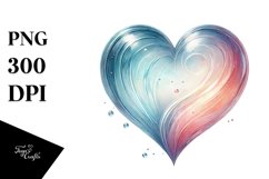 Heart Watercolour Art Product Image 1