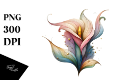 Wooden Stained Calla Lily Product Image 1