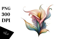 Wooden Stained Calla Lily Product Image 1