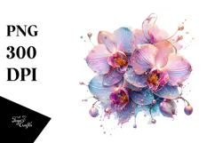 Detailed Vibrant Orchid PNG Product Image 1