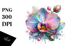 Detailed Vibrant Orchid PNG Product Image 1