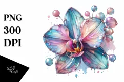 Detailed Vibrant Orchid PNG Product Image 3