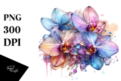 Detailed Vibrant Orchid PNG Product Image 1