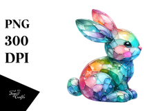 Colorful Bunny Made of PNG Product Image 1