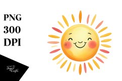 Smiling Sun and Star PNG Product Image 1