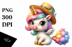 Cute Baby Unicorn | Sublimation | Clipart Product Image 1