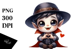 Cute Vampire Love Sign Clipart Product Image 1