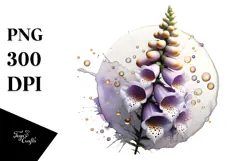 Glossy y Foxglove, Transparent PNG Product Image 1