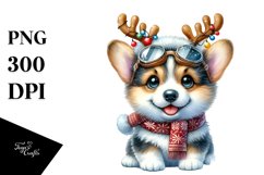 Watercolor Pembroke Welsh Corgi PNG Product Image 3