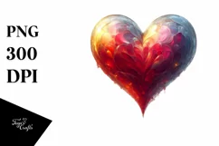 Heart Digital Painting PNG Product Image 1
