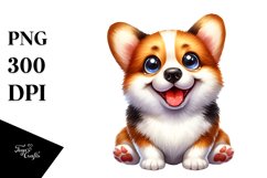 Crazy Looking Pembroke Welsh Corgi | Clipart Product Image 3