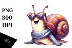 Snail Silk Scarf | Sublimation Clipart Product Image 1