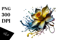 Glossy Daffodil PNG Product Image 1