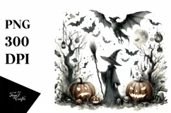 Vintage Halloween Zombie PNG Product Image 1