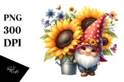 Cute Gnome with Big Hat, PNG Product Image 1