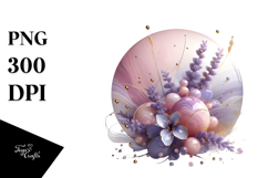 Glossy Lavender with Golden Insertions PNG Product Image 1