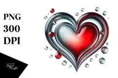 Heart Digital Painting PNG Product Image 1