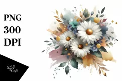 Daisy Splash with Gold Foil Colorful Bouquet Product Image 1