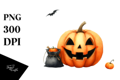 Funny Simple Jack-O&#039;-Lantern PNG Product Image 1