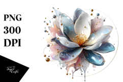 Abstract Magnolia Splash PNG Product Image 1
