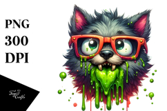 Smirking Werewolf with Sunglasses, PNG Product Image 1