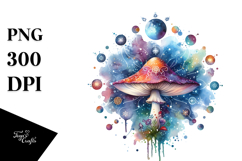 Magical Celestial Mushroom Tarot, SPLASH PNG Product Image 1